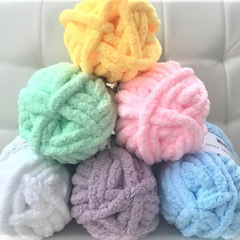 Chenille Chunky Knitted Throw